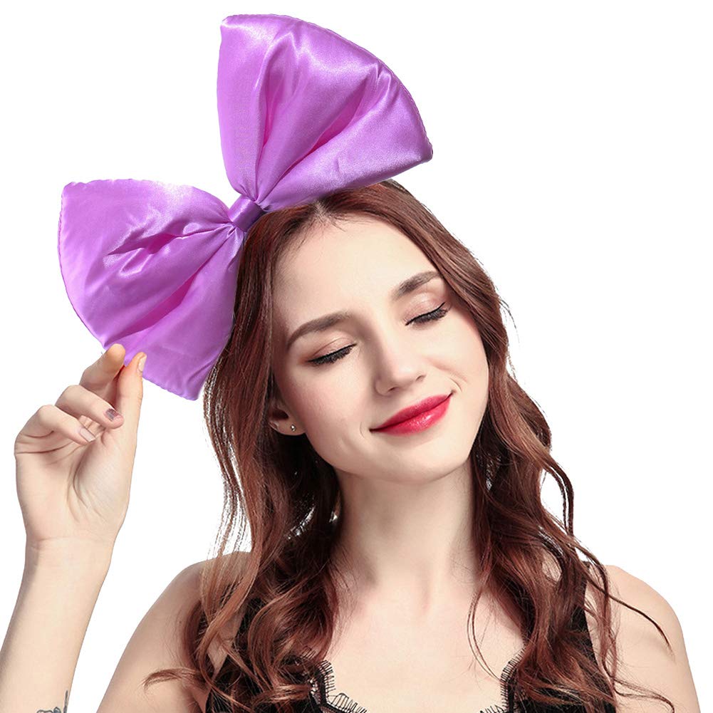 MEJORMEN Women's Large Bow Headband Hair Hoop - Elegant Hair Accessories for Party, Birthday, Halloween & Christmas Costume - Perfect Gift for Women & Girls (Great for Bridal Shower, Wedding, Cosplay & Special Occasions)