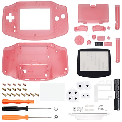 Clear Cherry Pink & Black