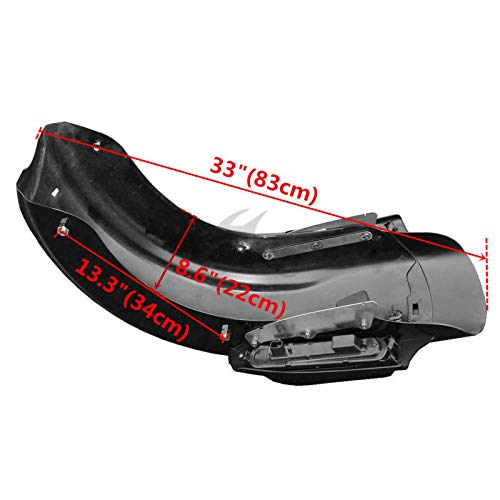 TCT-MOTORPARTS LED Rear Fender Light Kit for Harley Touring Models (King Road, CVO Street Glide Special, Road Electra Glide Ultra Limited FLHR FLHX) 2014-2023 - Bright Custom Tail Lights for Night Riding & Enhanced Safety