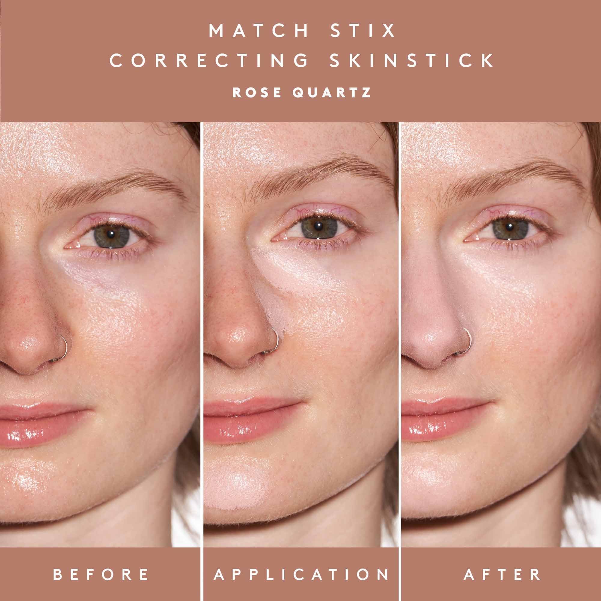 Fenty Beauty by Rihanna Match Stix Trio Skinstick - Rose Quartz Corrector for Dark Circles & Blemishes | Creamy Concealer & Contour Stick for Flawless Makeup | Perfect for Everyday Wear & Photo Shoots
