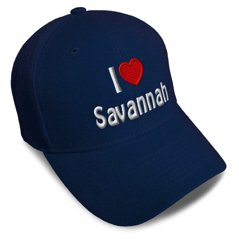 Savannah Red Heart Baseball Cap for Pet Lovers - Cute Cat Dad Hats for Men & Women - Perfect for Dog Walks, Cat Cafes & Animal Shelter Volunteering