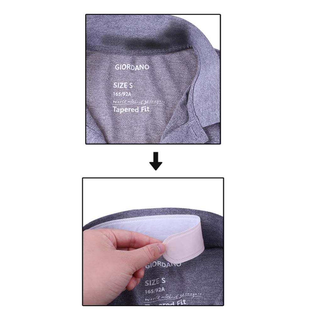 10pcs Neck Sweat Pads for Men & Women - Absorbent Cooling Collar Liners for Sports, Workouts & Hot Weather - Stay Dry & Comfortable During Exercise, Running & Outdoor Activities