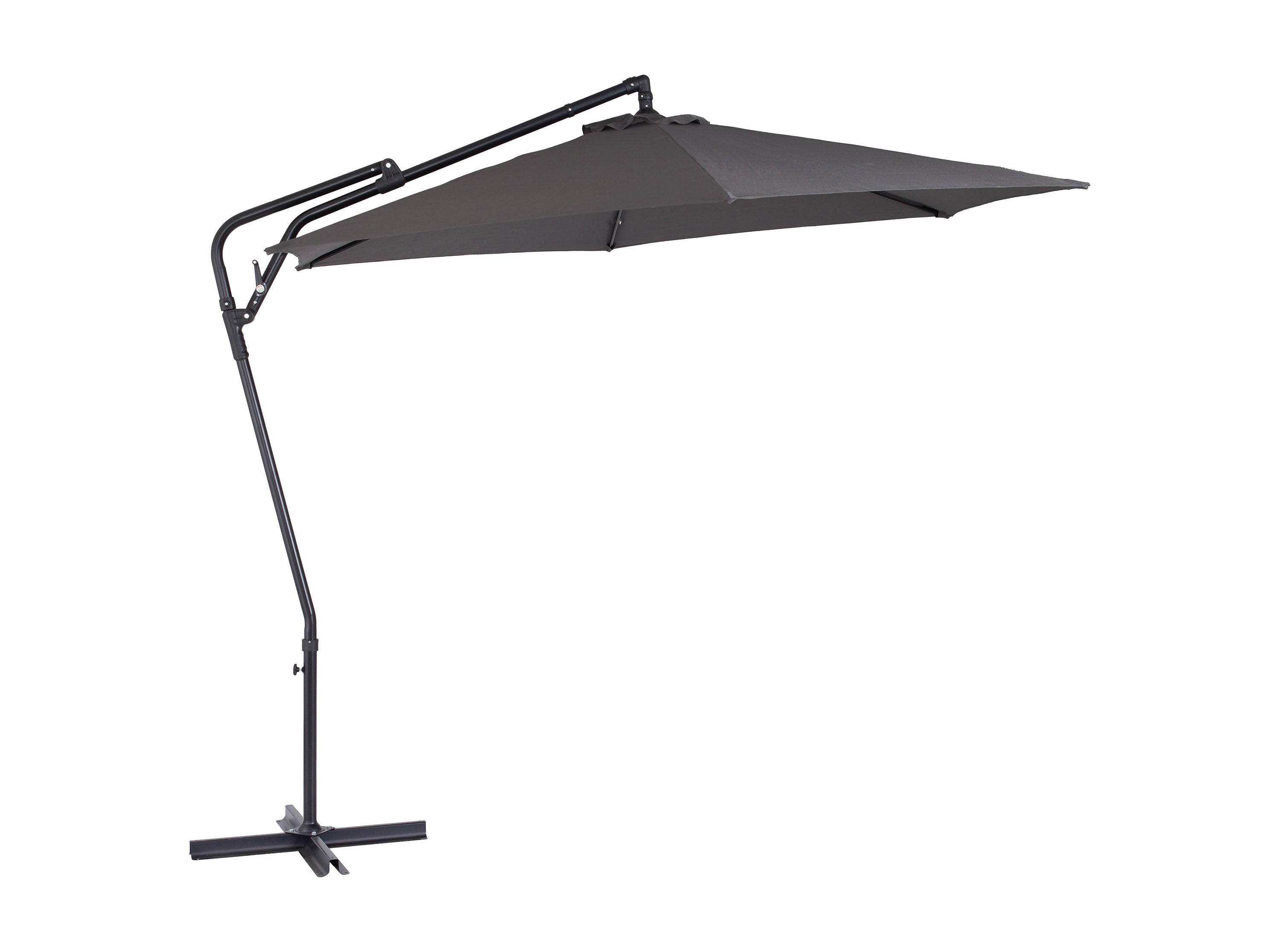 10ft Grey Cantilever Umbrella - Patio, Poolside & Outdoor Shade Solution for Backyard, Garden & Deck