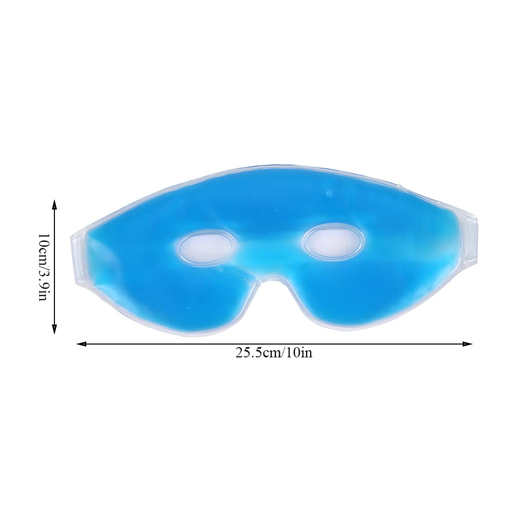 Cooling Gel Ice Bag Mask for Eyes & Headache Relief - Reusable Ice Pack for Migraine, Puffy Eyes & Stress - Perfect for Sleep, Travel & Post-Workout Recovery