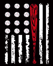 Baseball American Flag