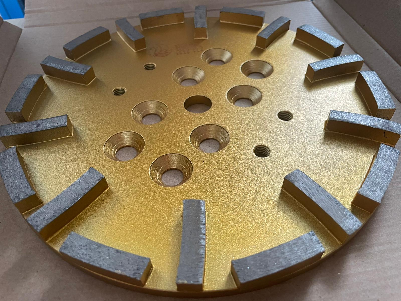 Aiko 10-Inch 20 Segment Diamond Cup Wheel for Angle Grinder - Compatible with ZFG250, DCW ACW10 20T Model - Perfect for Concrete Grinding, Surface Preparation & Masonry Work