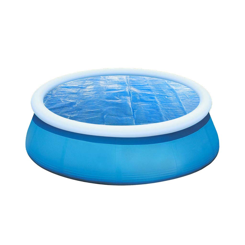 Selomore Round Pool Cover Protector 6Ft - Heavy Duty Above Ground Swimming Pool Insulation Film, 183X183Cm (6Ft) - Ideal for Winter Protection & Debris Prevention