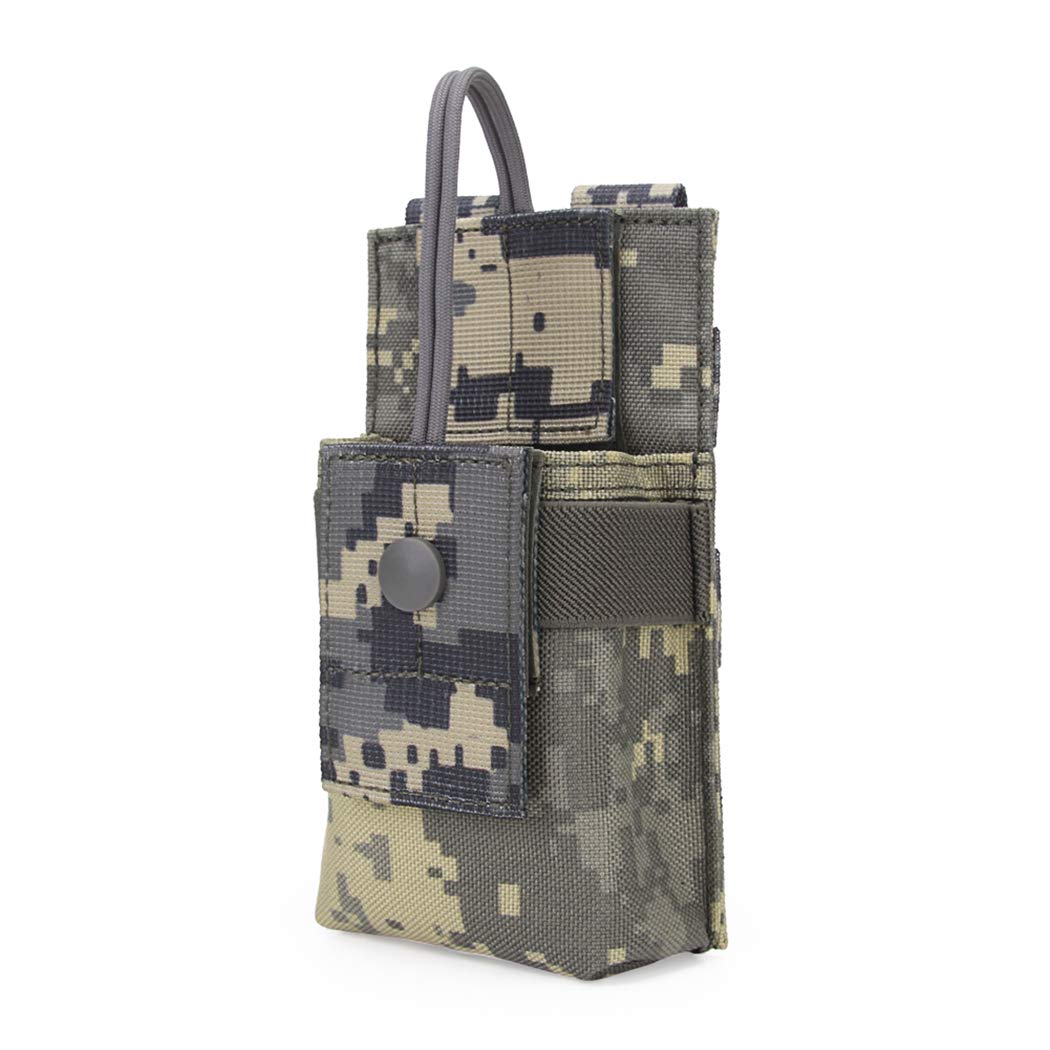 Tactical MOLLE Radio Pouch - Durable Nylon Holster Case for BaoFeng UV-5R, UV82, Motorola XTS2500, XTS5000 - Perfect for Military, Police, Outdoor Adventures & Emergency Communication