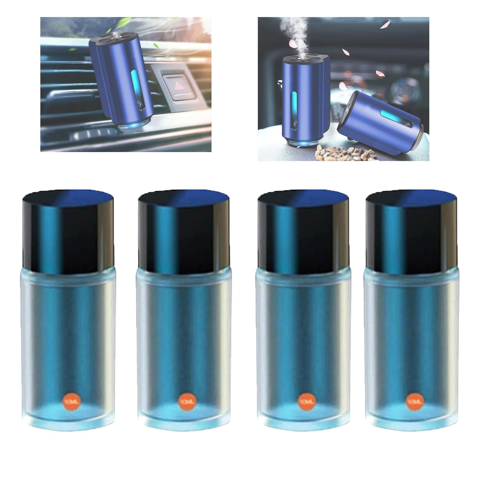 Smart Car Air Freshener Refills - 10ml Aromatherapy Essential Oil Diffuser Refills for Vehicles | Long-Lasting Fragrance | Perfect for Cars, Trucks & SUVs | Eliminates Odors & Creates Relaxing Atmosphere