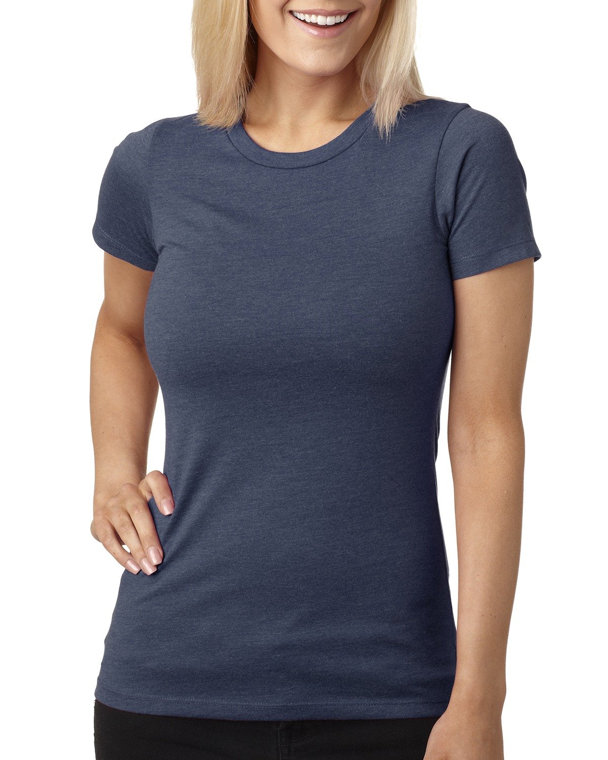 Next Level Apparel Women's Premium Cotton Crewneck T-Shirt - Soft Casual Basic Tee for Everyday Wear, Workout & Layering