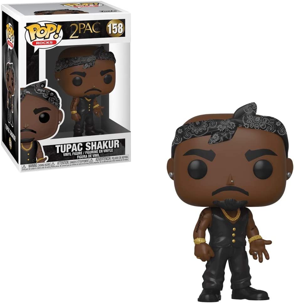 Funko Pop! Tupac Shakur 2Pac Vinyl Figure - Collectible Music Icon for Fans & Pop Culture Enthusiasts - Perfect for Display, Gifts & Memorabilia Collections