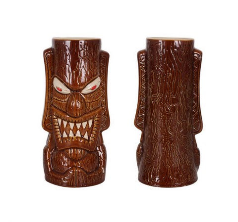 Tiki Bora Bora 40cl Ceramic Mug - Exotic Tropical Cocktail Cup for Pina Colada, Mojito & Summer Drinks - Perfect for Beach Parties, Luau Themed Events & Home Bar Decor