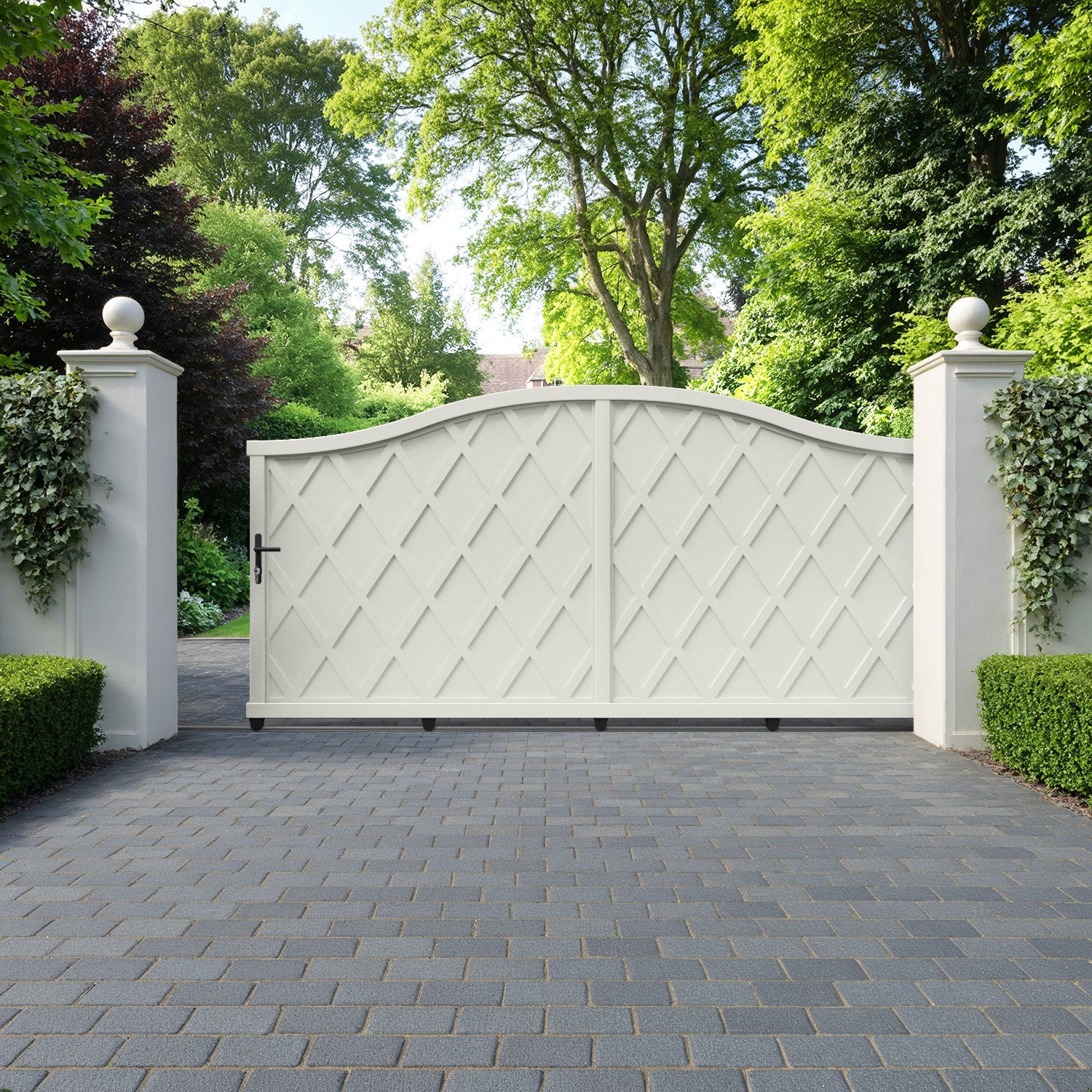 Ashfield Aluminum Sliding Driveway Gate - Heavy Duty & Secure for Residential & Commercial Use - Perfect for Driveways, Gardens & Property Entrances