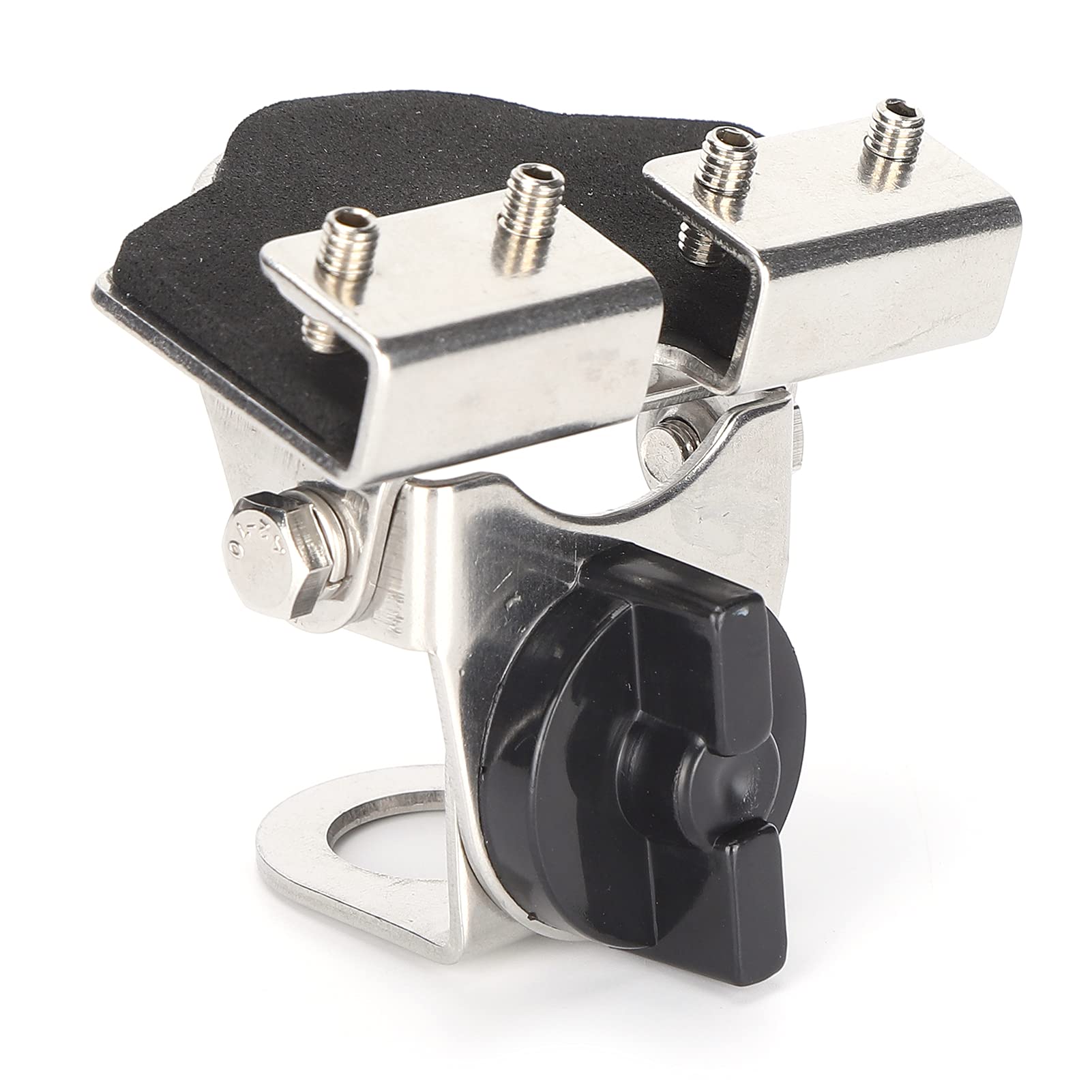 K3-66 Stainless Steel 360° Rotatable Two-Axis Adjustable Car Antenna Mount Bracket - Universal Fit for Mobile CB/Ham Radio Antennas - Perfect for Off-Roading, Trucking & Emergency Communication