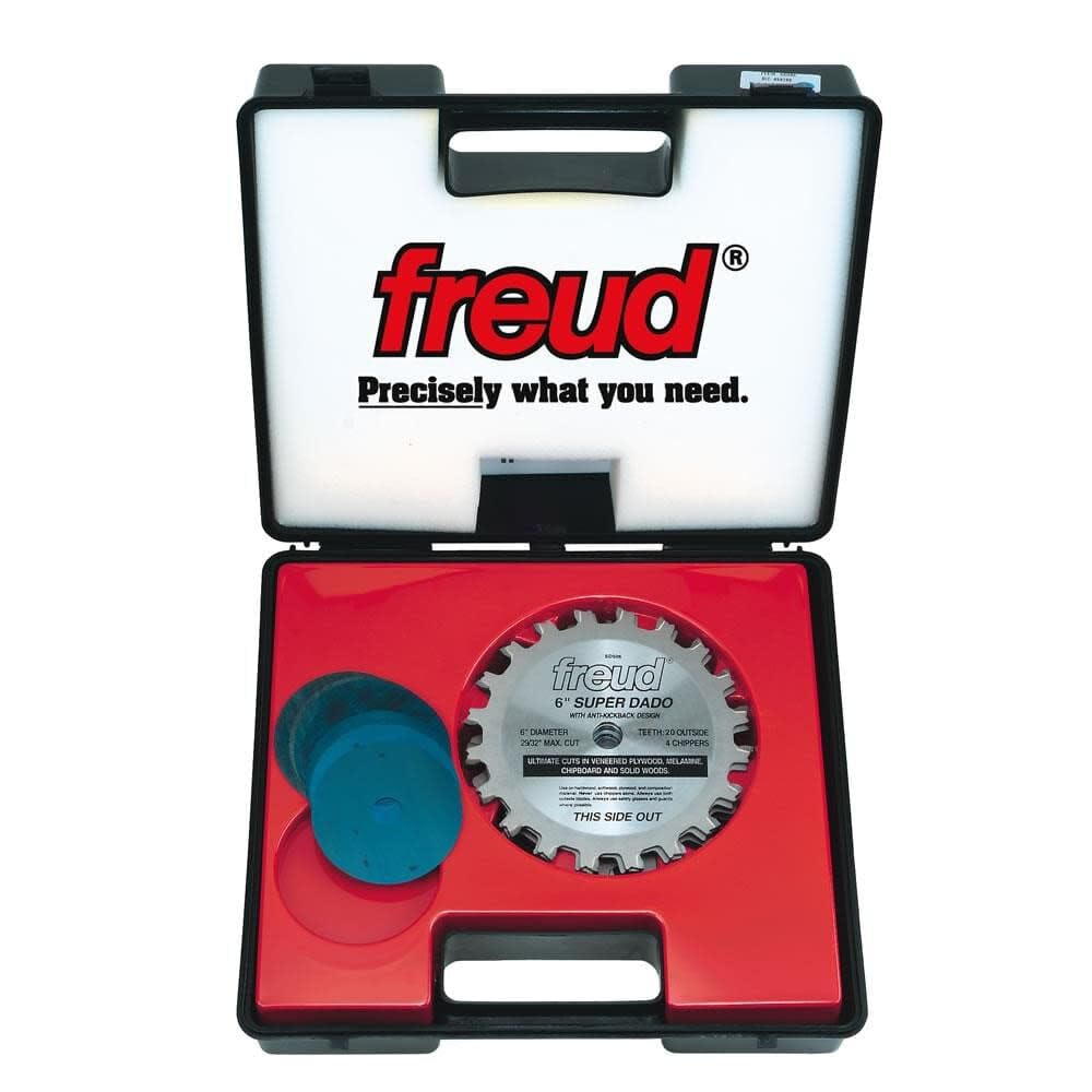 Freud SD512 12-Inch Super Dado Set - Premium Woodworking Tool for Cabinet Making, Furniture Building & DIY Projects