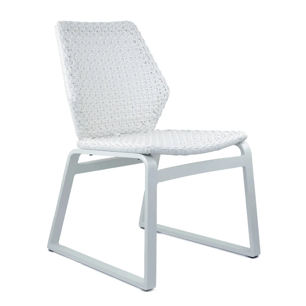 Adriano Aluminum Outdoor Wicker Dining Chairs Set of 2 - Patio Furniture for Garden, Poolside, and Backyard Dining - Weather-Resistant & Comfortable Seating