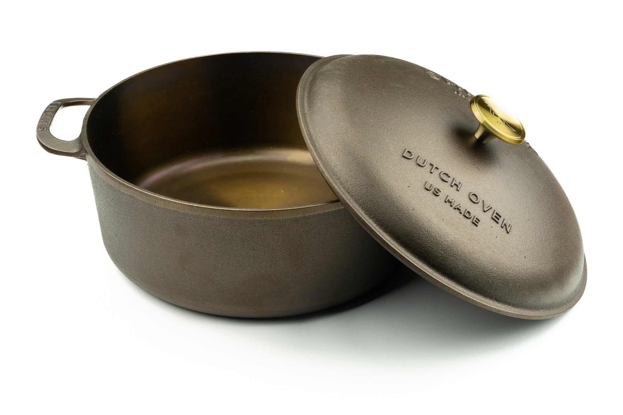 Premium Smithey 7.25 QT Cast Iron Dutch Oven - Enameled Cookware for Baking, Braising & Slow Cooking - Perfect for Soups, Stews & Bread Making