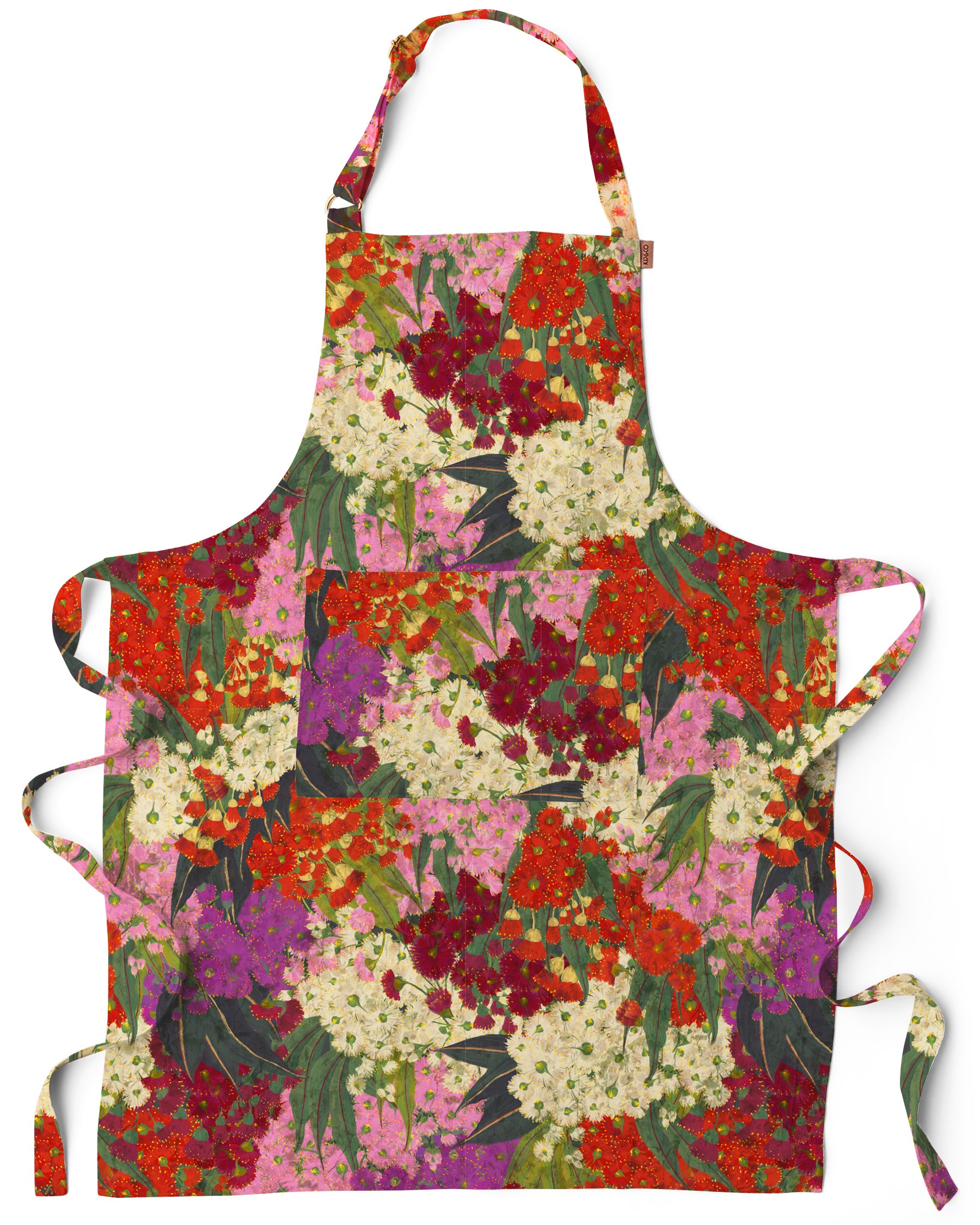 Festive Bush Christmas Linen Apron for Cooking & Baking - Holiday Kitchen Apparel for Women & Men - Perfect for Christmas Dinner, Baking Cookies & Holiday Parties
