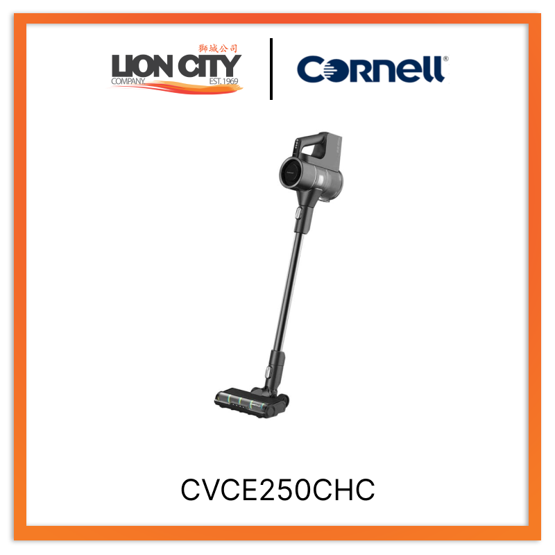 Cornell CVCE250CHC Cordless Handheld Vacuum Cleaner - 19KPa Powerful Suction for Pet Hair, Car Cleaning & Home Use