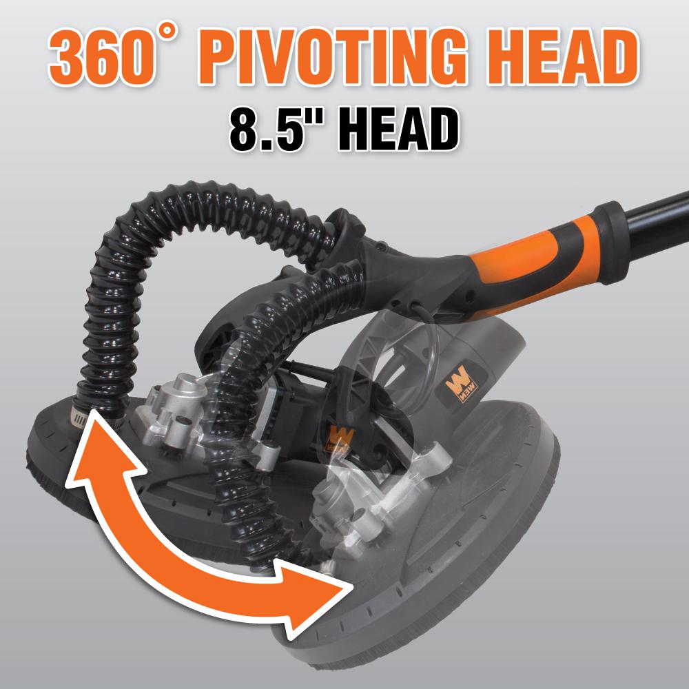 WEN R6369 Variable Speed 5 Amp Drywall Sander with 15 Foot Hose - Refurbished | Professional Wall Smoothing & Sanding Tool for Home Renovation Projects