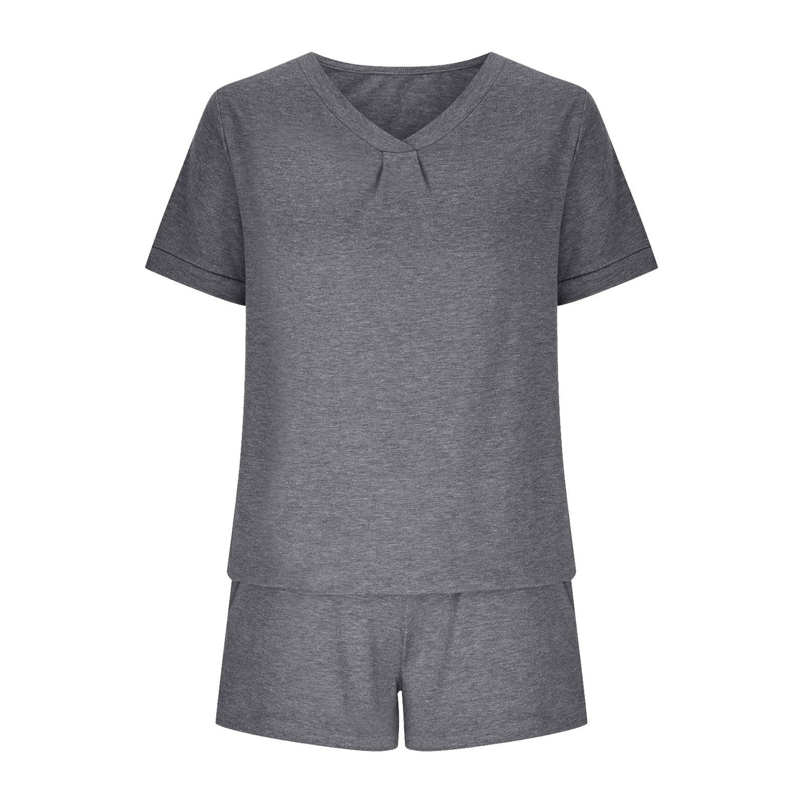 Women's 2-Piece Summer Shorts Pajama Set - Soft Lounge Wear & Sleepwear for Women - Matching Outfits for Relaxing at Home, Travel & Vacation