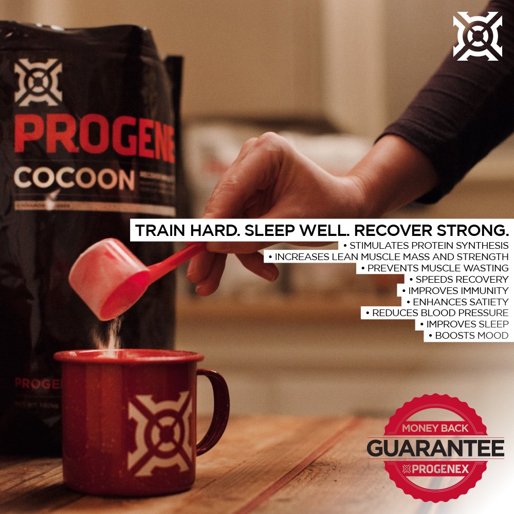 Progenex Cocoon Micellar Casein Protein Powder for Nighttime Recovery - Slow Digesting Muscle Growth Supplement with Sleep Support | 30 Servings Silk Chocolate Flavor | Ideal for Post-Workout Recovery & Overnight Muscle Repair