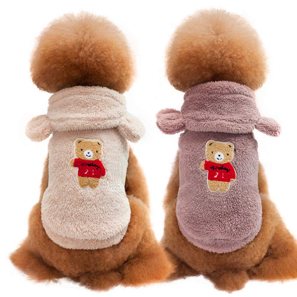 Soft & Comfortable Pet Hoodies for Small Dogs & Cats - Cozy Dog Clothes & Cat Costume for Winter Warmth - Perfect for Indoor/Outdoor Use & Photo Shoots