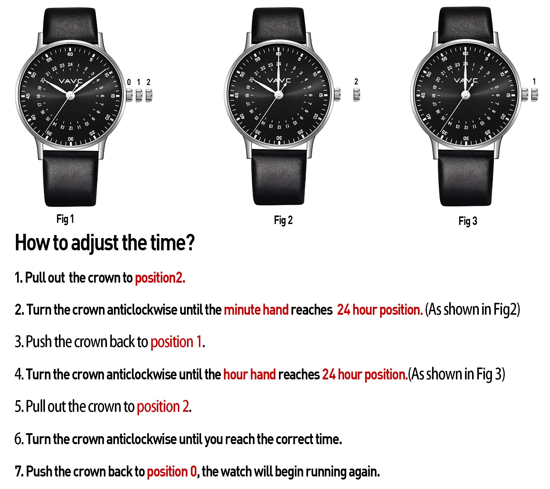 24 Hour Unisex Swiss Quartz Movement Waterproof Watch with Black Leather Strap for Men & Women - Perfect for Outdoor Activities, Business Meetings & Everyday Wear