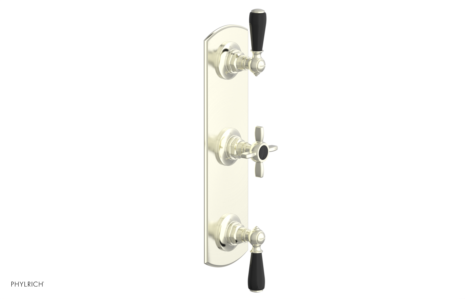 Jamestown Thermostatic Shower Valve with Dual Volume Control - Black Accents (Model 4 740) for Luxurious Bathroom Renovations & Spa-Like Shower Experience