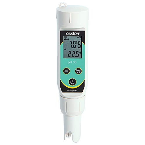 Oakton WD-35634-30 pHTestr 30 Waterproof pH Meter with Temperature Measurement - Ideal for Aquariums, Pools, Hydroponics & Laboratory Use