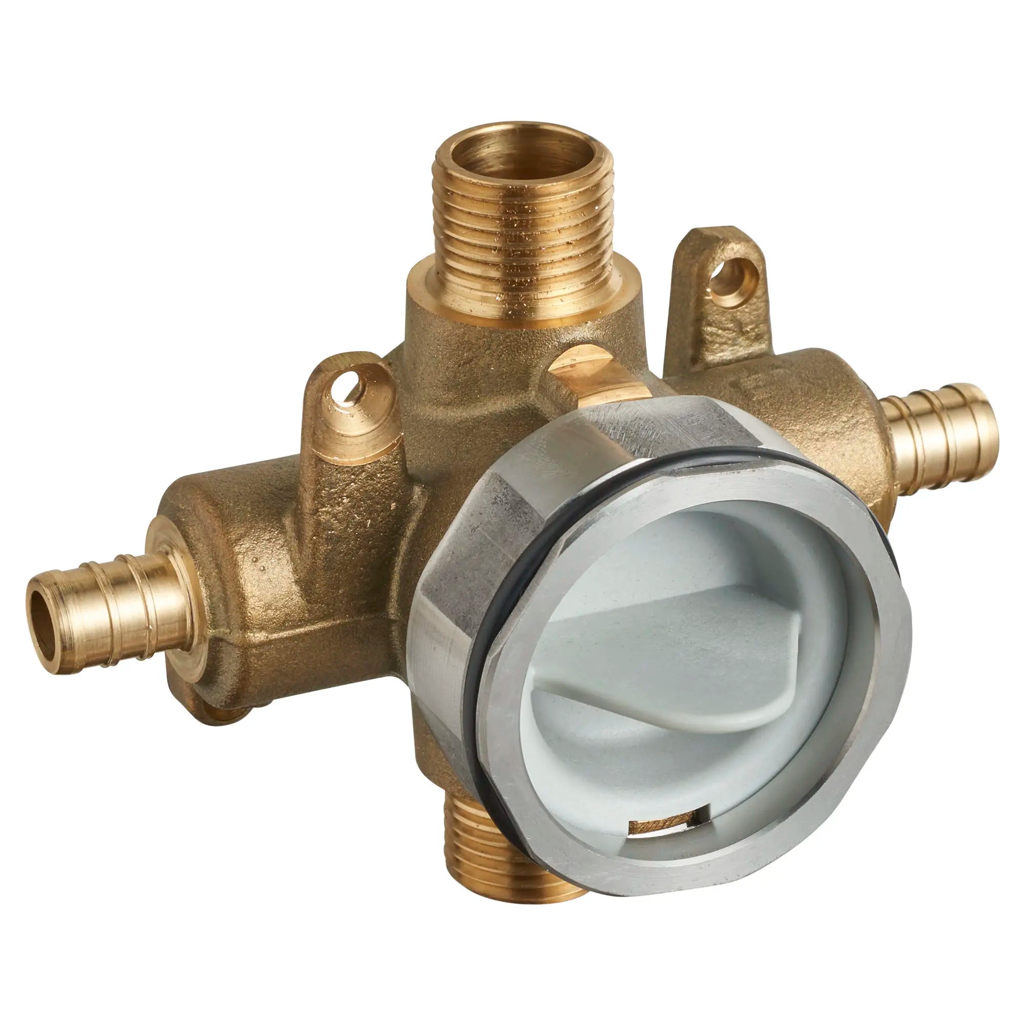 Flash® Shower Rough-In Valve with PEX Inlets & Universal Outlets - Compatible with Crimp Ring System - Perfect for Bathroom Renovations & New Construction Plumbing Projects