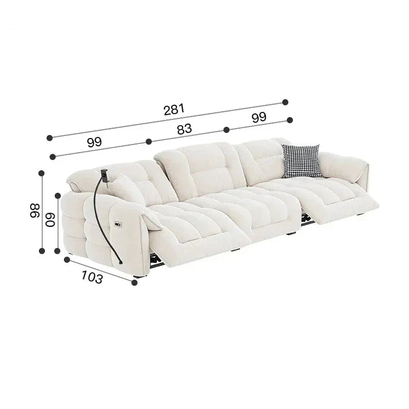 Luxury Electric Recliner Sofa Set - Premium Comfort, Stylish Design & Remote Control for Living Room, Home Theater & Lounge Spaces