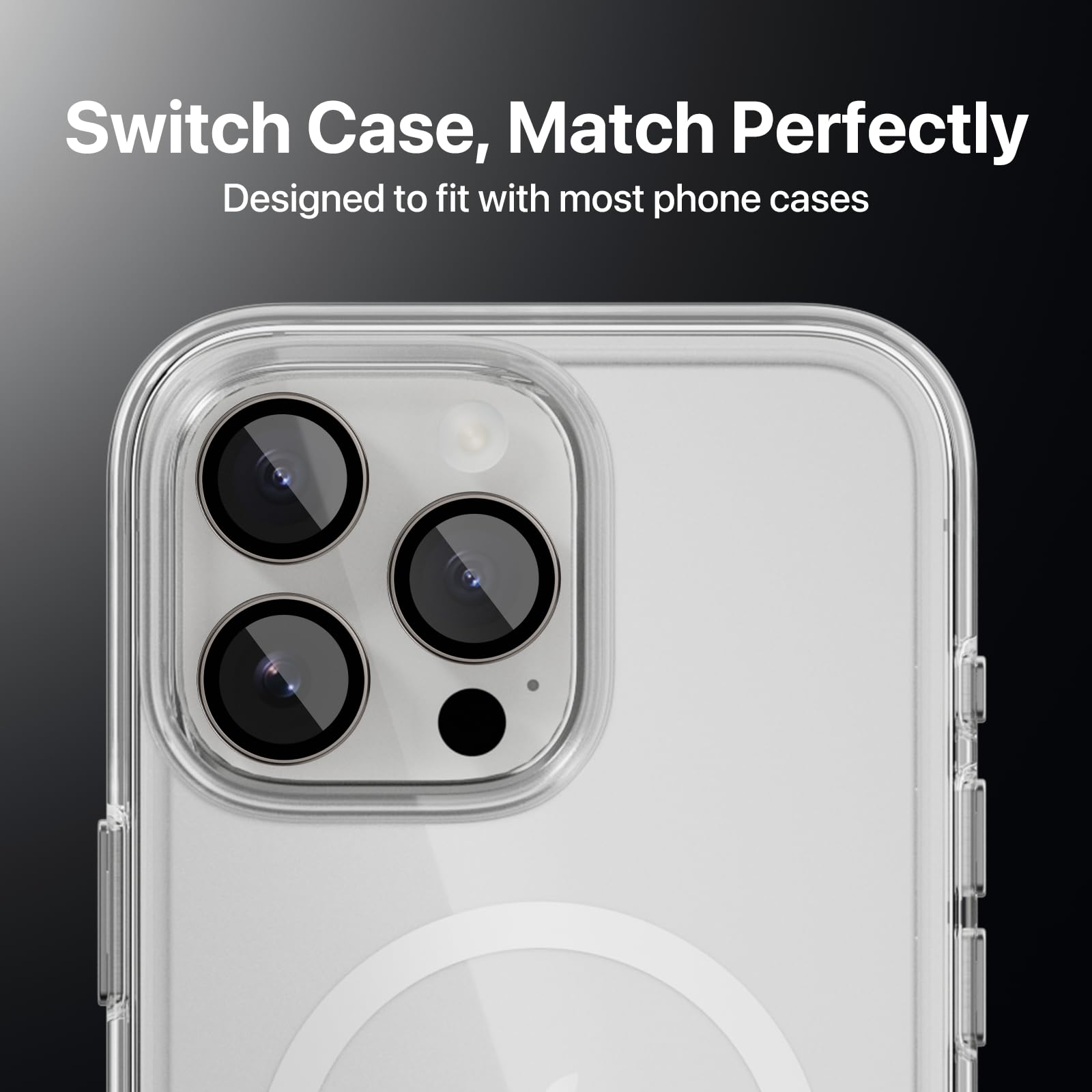 MAGEASY Sapphire Screen Protector for iPhone 16 Pro & iPhone 16 Pro Max - 9H Hardness Anti-Scratch Tempered Glass (3 Pack) - Titanium White (Ti64) | Perfect for Outdoor Adventures & Daily Protection