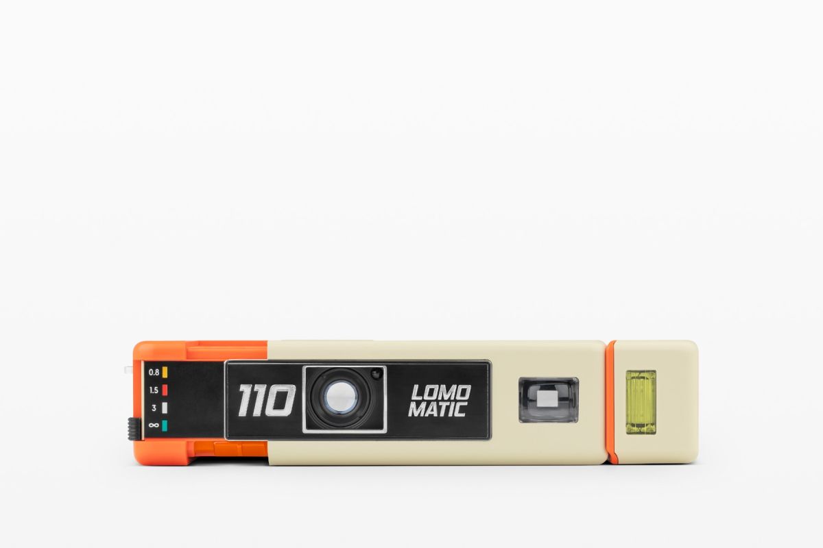 Lomography Lomomatic 110 Film Camera with Flash - Golden Gate Edition | Vintage Style 110 Film Photography for Travel, Parties & Retro Enthusiasts