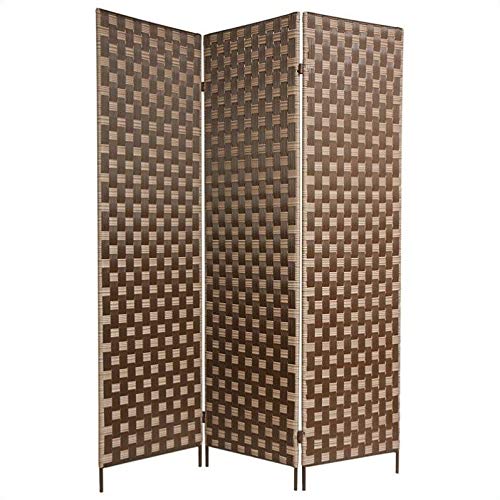 6 ft. Tall Bamboo Room Divider - Oriental Style Privacy Screen for Indoor & Outdoor Use - Perfect for Patio, Garden, Balcony or Room Partition