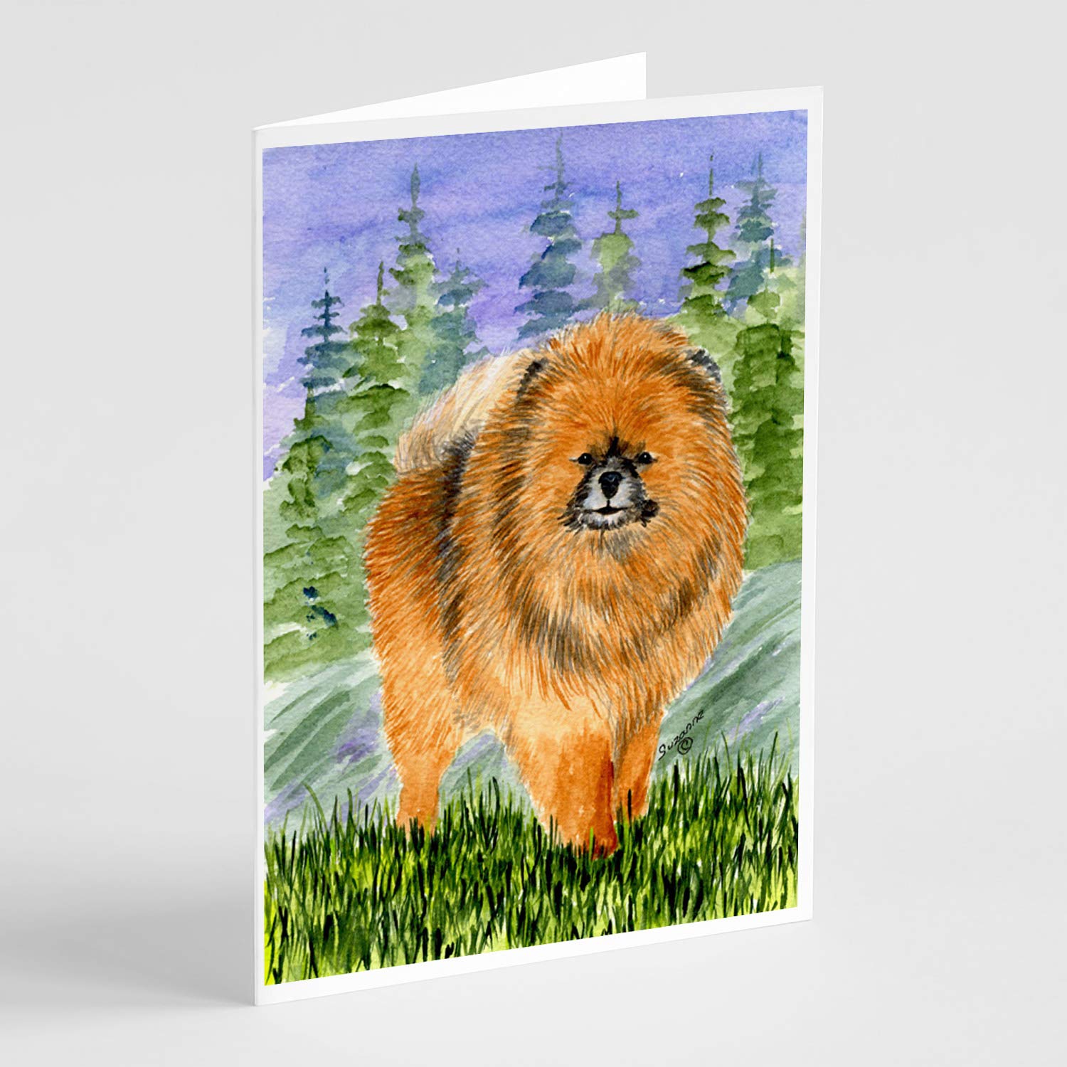 Pomeranian Greeting Cards & Envelopes Set - Pack of 8 Blank A7 (5x7) Note Cards for Birthdays, Thank You Notes & Special Occasions | Whimsical Dog Lover Stationery
