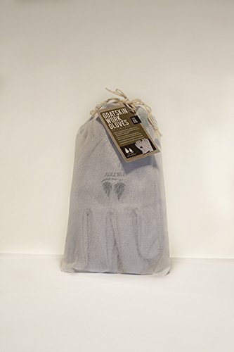 Goatskin Leather Work Gloves for Gardening & Outdoor Use - 1-Pack