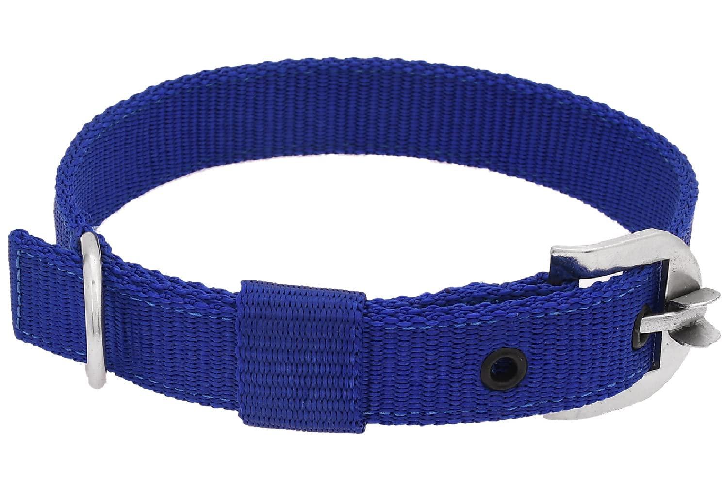 **Petyantra Waterproof Nylon Dog Collar - 1 Inch Adjustable Pet Collar for Small & Medium Dogs, Durable & Comfortable - Perfect for Walking, Training & Outdoor Adventures (Blue)**