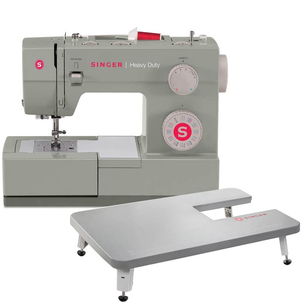 Singer 4452EXTBUND Heavy Duty 4452 Sewing Machine with Extension Table - Perfect for Quilting, Upholstery & Thick Fabrics | Professional & Home Use