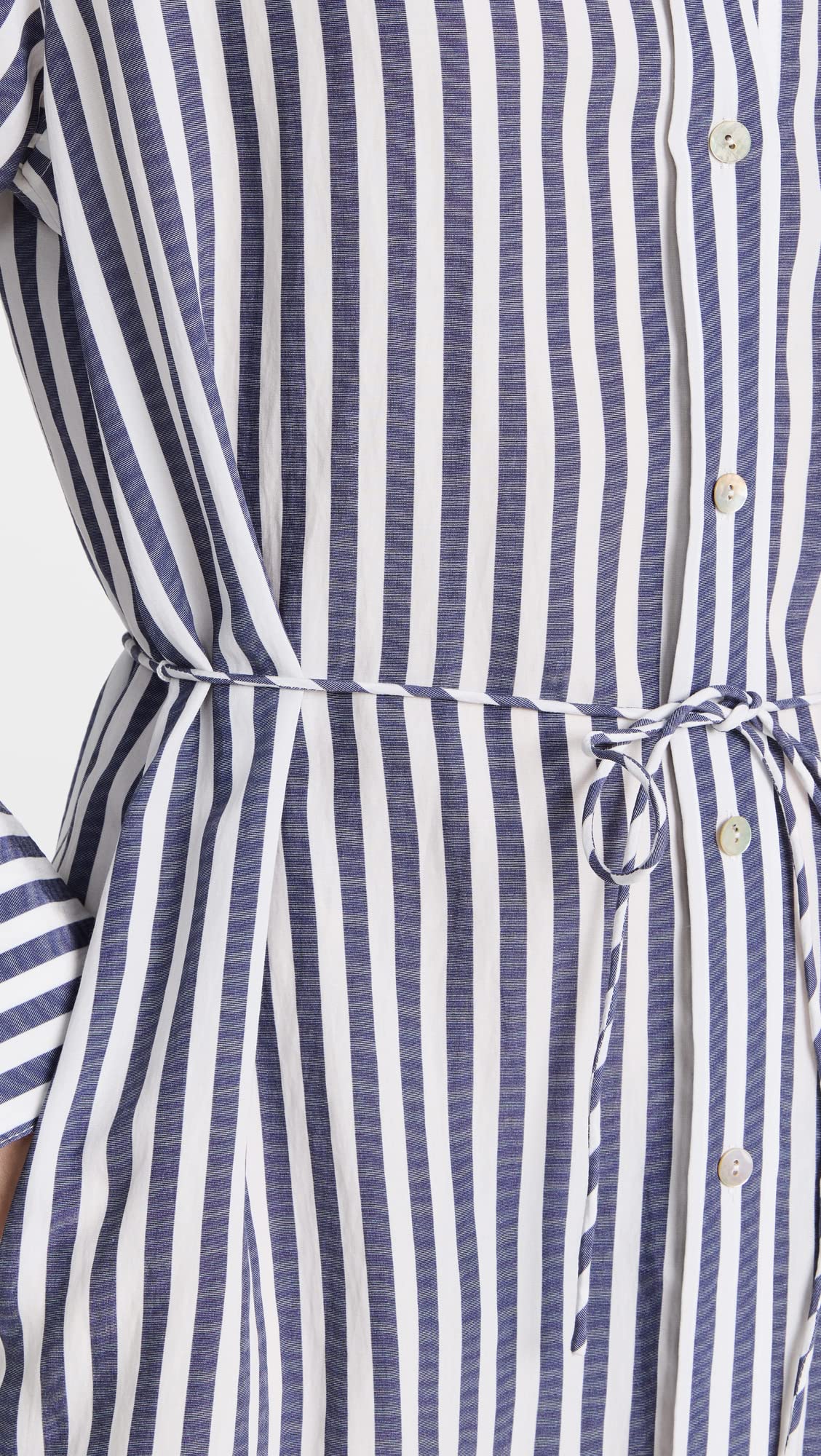 Vince Women's Coast Stripe Shirt Dress - Casual Summer Beachwear & Office Outfit | Flowy Long Sleeve Button Down Dress for Women