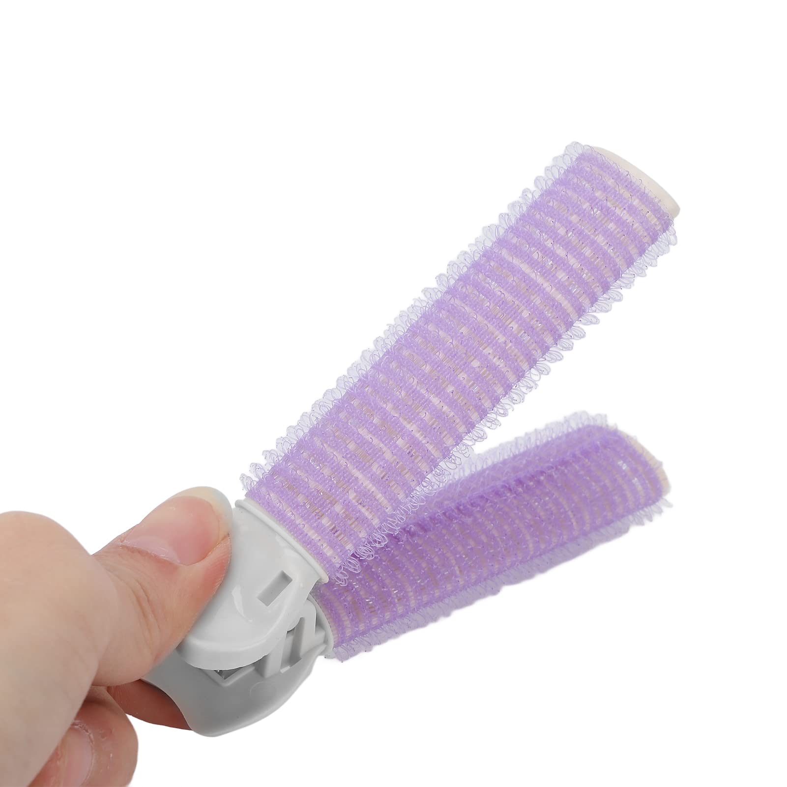 **Volumizing Hair Rollers & Root Clips for Women – 2pcs Natural Fluffy Hair Styling Tools for Bangs & Curls (Purple) – Perfect for Salon, Home, and Everyday Styling**