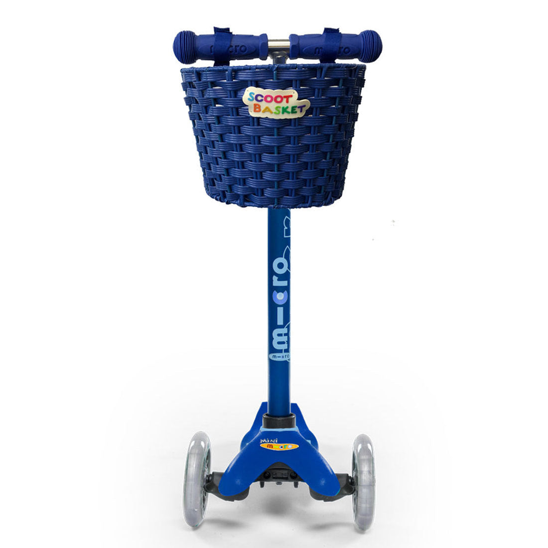 Blue Micro Scooter Basket for Kids - Lightweight & Durable Scooter Accessory for Easy Storage - Perfect for School, Park Rides & Daily Commutes