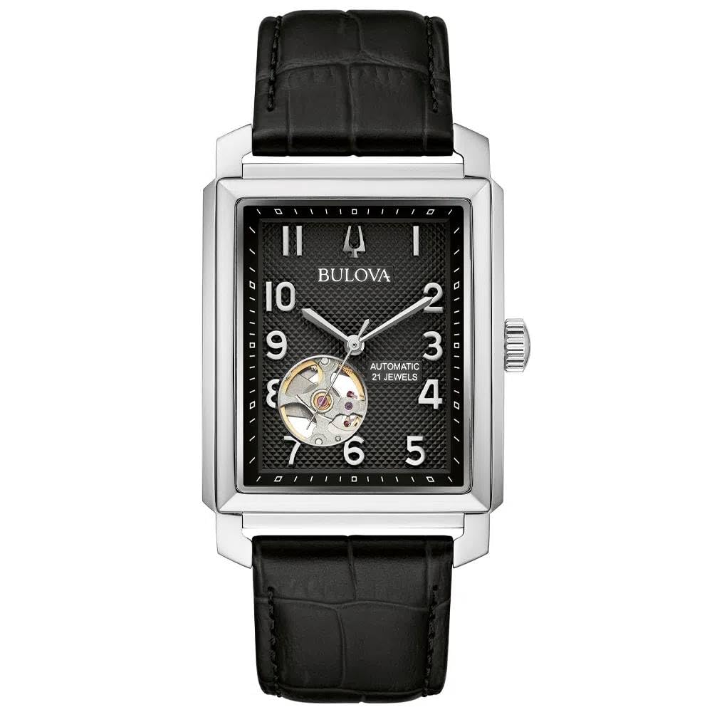 Bulova Classic Sutton Automatic Women's Watch - 96A269 Black Stainless Steel | Elegant Dress Watch for Business, Parties & Formal Events
