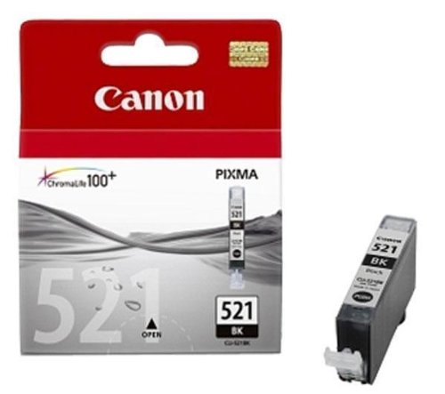 Canon CLI-521 Black Ink Cartridge - Compatible with PIXMA Printers - High-Quality Replacement Ink for Home & Office Printing