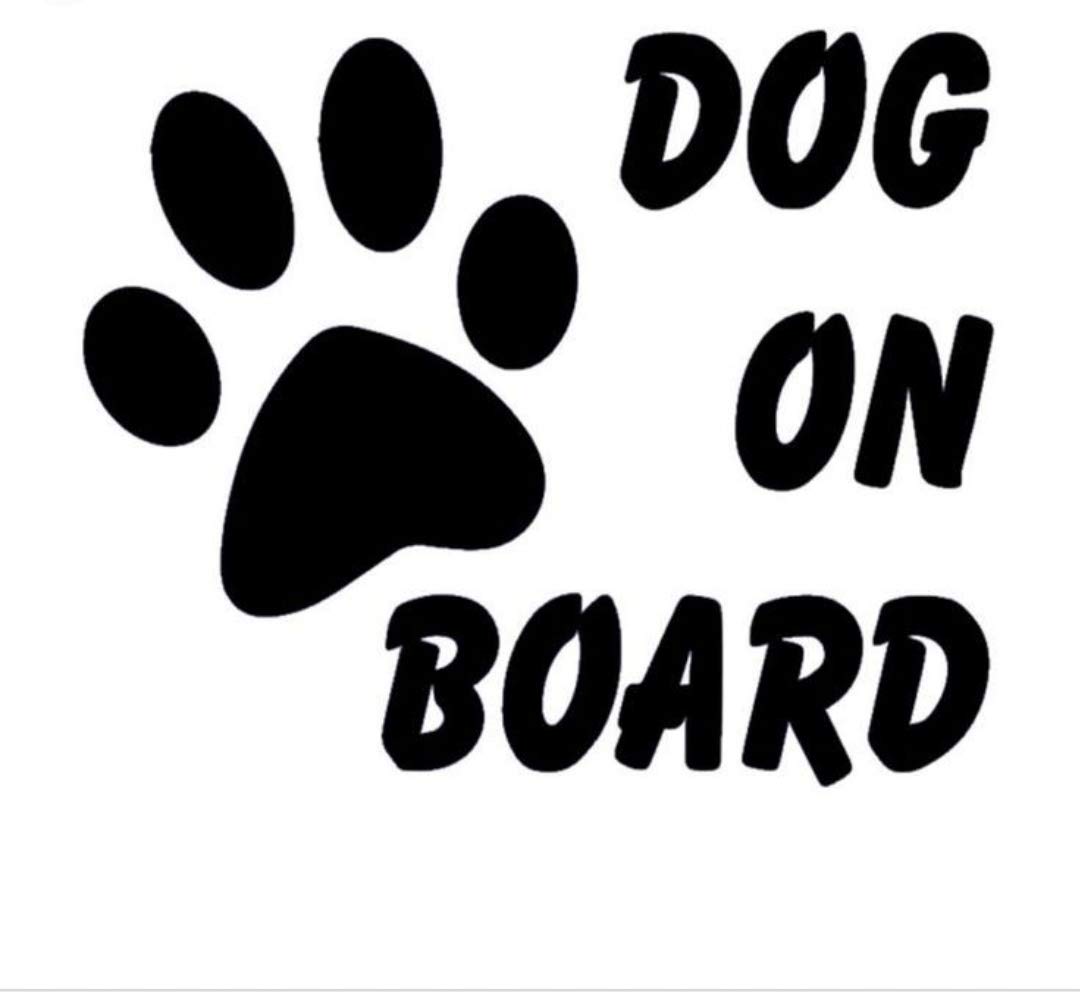 Lionston Dog On Board Car Racing Stickers - Waterproof Vinyl Decals for Cars, Trucks, Windows (Black) - Perfect for Pet Lovers & Racing Enthusiasts