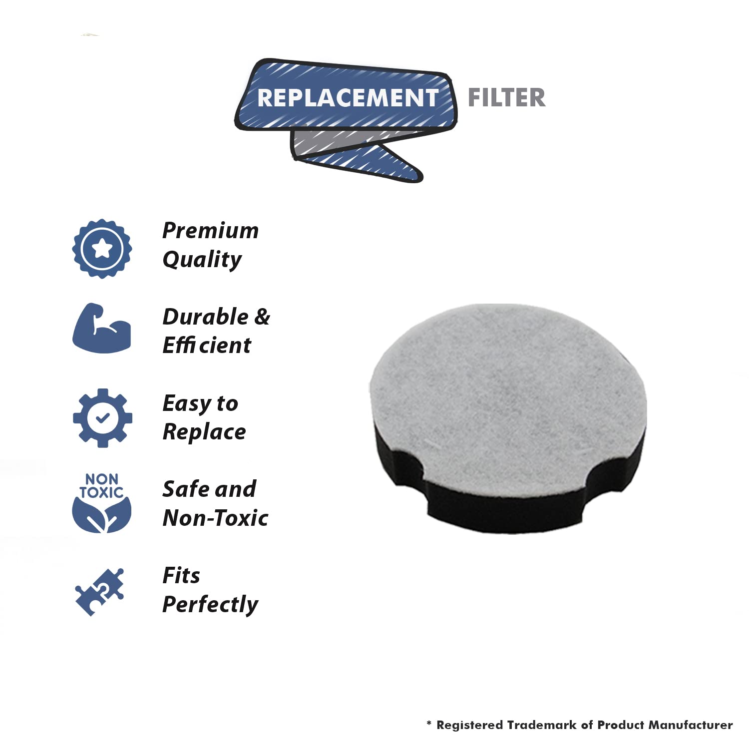 Bissell PowerForce Compact 1520 Vacuum Replacement Filter - Compatible with Part #1604896 - Perfect for Pet Hair, Dust & Allergen Removal in Home Cleaning
