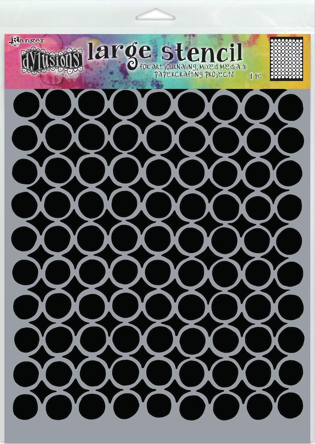 Dylusions Stencils Martha MAT - Creative Art Stencils for Scrapbooking, Journaling & Mixed Media Projects - Perfect for DIY Crafts, Card Making & Home Decor