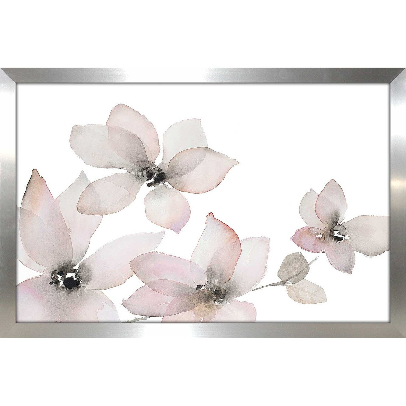 Blooming Whispers II Horizontal Acrylic Wall Art Print - Modern Floral Home Decor for Living Room, Bedroom & Office