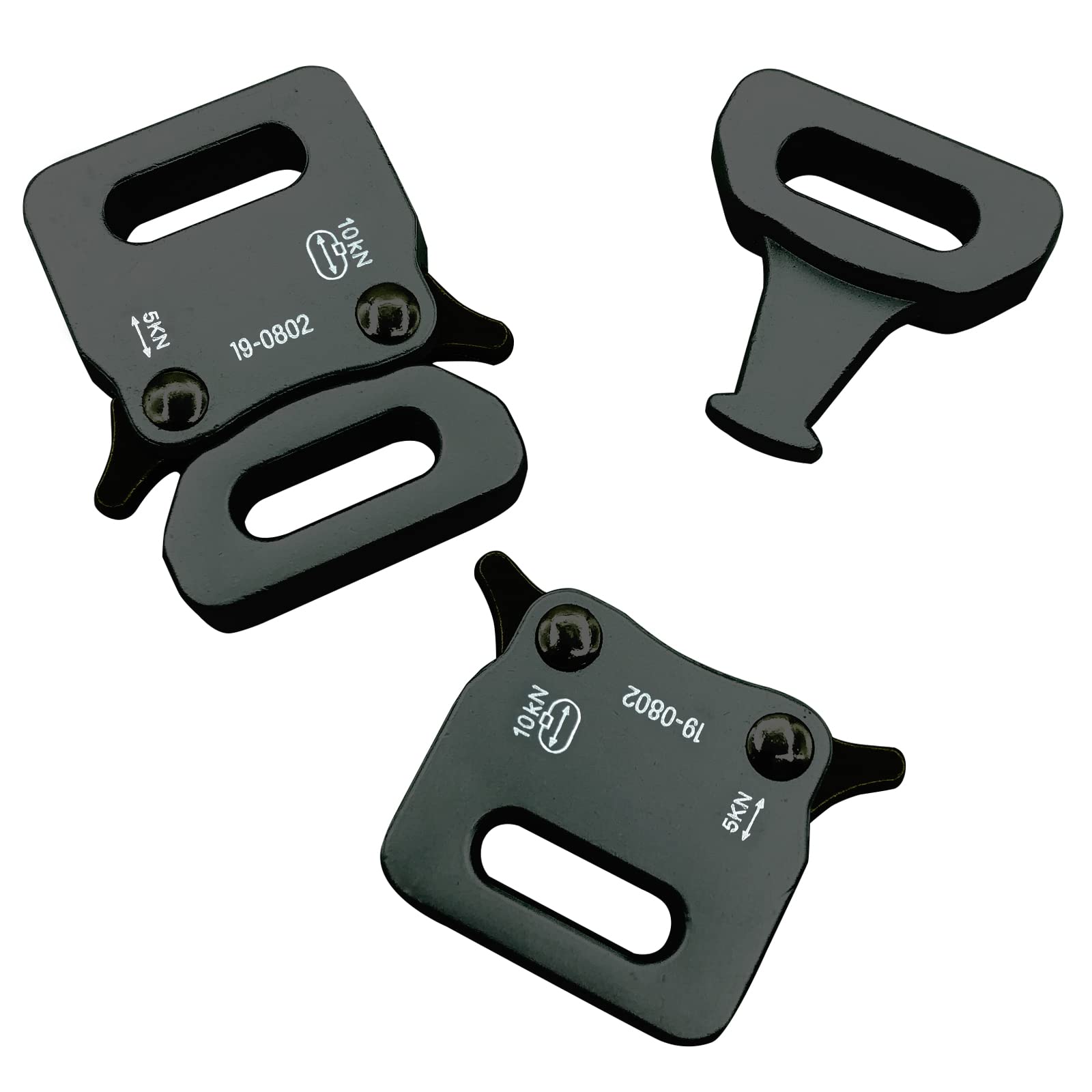 TXZWJZ 2-Pack Metal Quick Release Paracord Bracelet Buckles - Tactical Belt Buckle for DIY Necklace, Bag & Outdoor Gear Accessories | Survival, Camping, Hiking & EDC Use