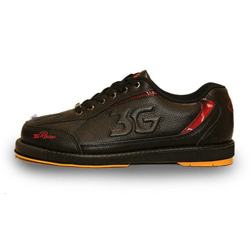 Men's 3G Racer Black & Red Right Hand Bowling Shoes - Lightweight & Comfortable for Competitive Play & League Tournaments